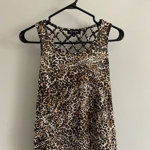 Cheetah print tank